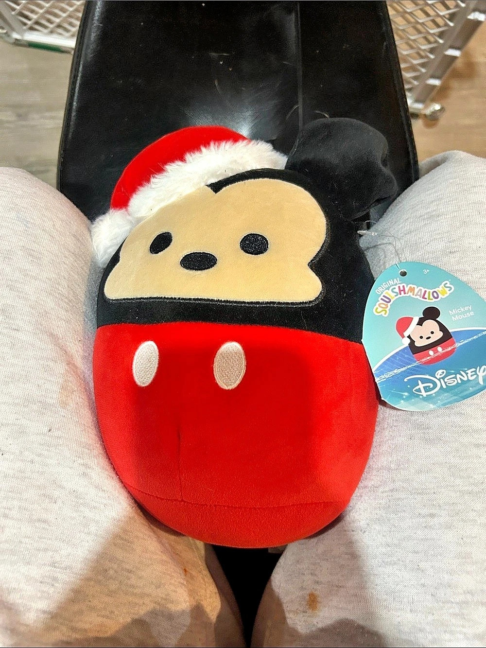 Disney Mickey Mouse Squishmallows slippers NWT Red & Black